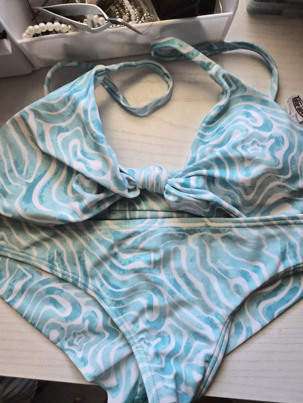 Ron Jon Teal and White Bikini